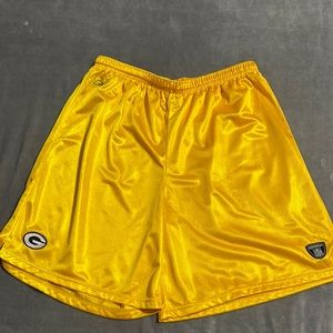 Reebok Yellow Packers Shorts
